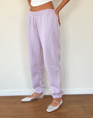 Motel Rocks Em Jogginghose Damen Lila Grau | RDA8479IJ