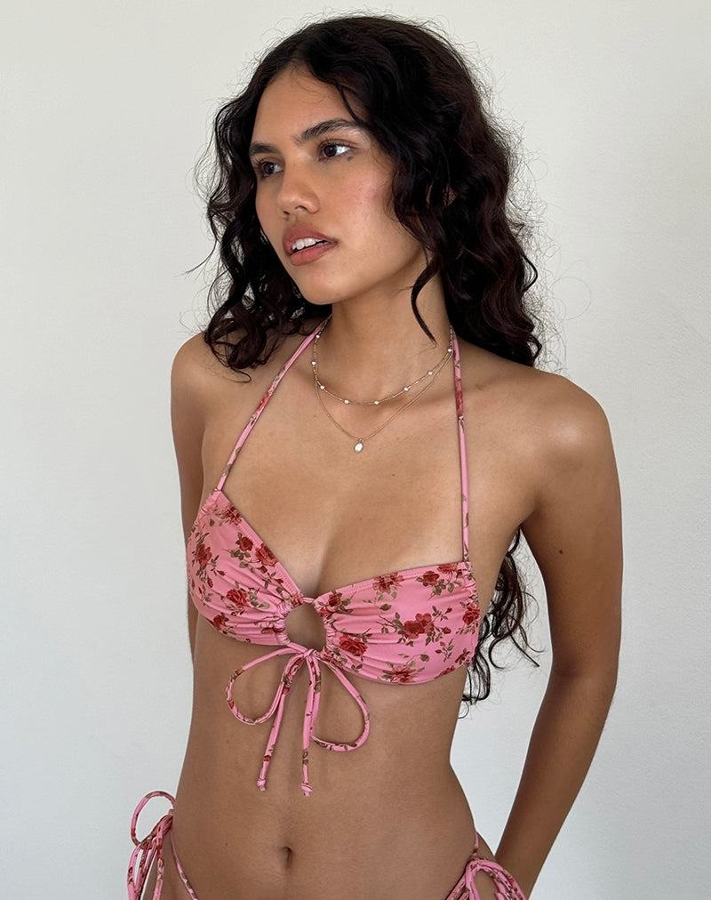 Motel Rocks Ricoa Bikinioberteile Damen Rosa | LSK762AF